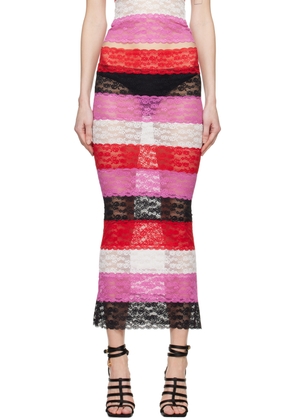Sinead Gorey Multicolor Paneled Maxi Skirt