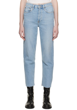Re/Done Blue 70s Stove Pipe Jeans
