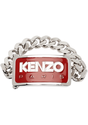Kenzo Silver & Red Kenzo Paris Bracelet