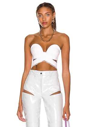 Givenchy Cross Bra Top in White - White. Size 38 (also in ).