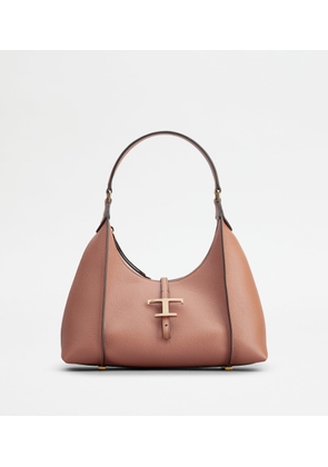 Tod's - T Timeless Hobo Bag in Leather Small, PINK,  - Bags
