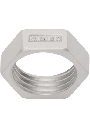 VETEMENTS Silver Thin Nut Ring