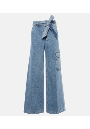 Veronica Beard Belisa high-rise cargo jeans