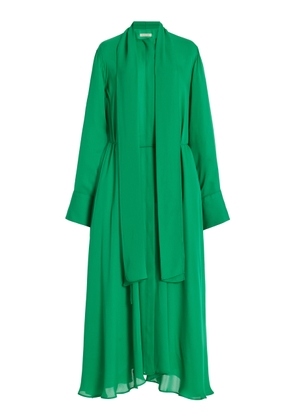 Heirlome - Joanna Belted Silk Dress - Green - L - Moda Operandi