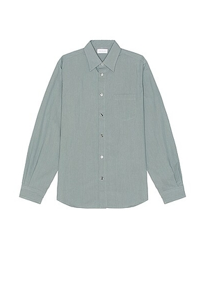 JOHN ELLIOTT Cloak Button Up Shirt in Alloy - Blue. Size S (also in L).