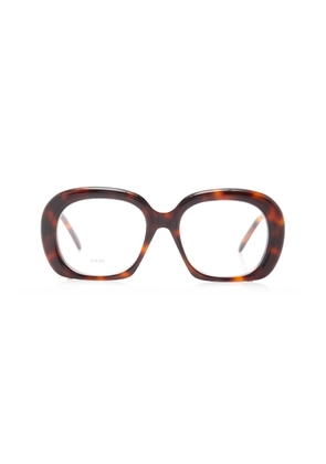 Loewe - Curvy Square-Frame Acetate Sunglasses - Brown - OS - Moda Operandi