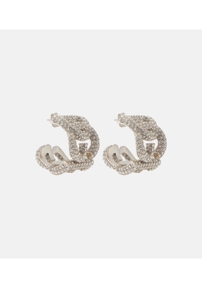 Dolce&Gabbana DG crystal-embellished hoop earrings