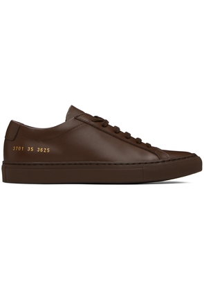 Common Projects Brown Achilles Low Sneakers