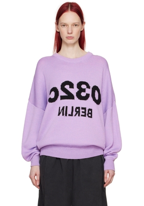 032c Purple Selfie Sweater