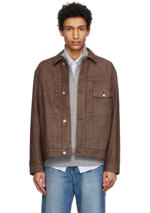 POTTERY Brown Relaxed Denim Jacket
