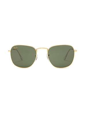 Ray-Ban Frank Sunglasses in Gold - Gold. Size all.