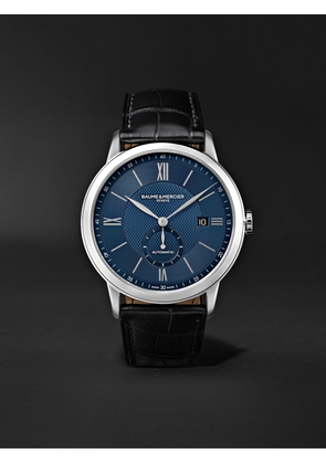 Baume & Mercier - Classima Automatic 42mm Stainless Steel and Alligator Watch, Ref. No. 10480 - Men - Blue