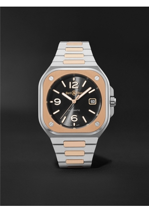 Bell & Ross - BR 05 Black Steel and Gold Automatic 40mm 18-Karat Rose Gold and Steel Watch, Ref. No. BR05A-BL-STPG/SSG - Men - Black
