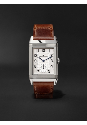 Jaeger-LeCoultre - Reverso Classic Large Duoface Hand-Wound 47mm x 28.3mm Stainless Steel and Leather Watch, Ref. No. Q3848422 - Men - White