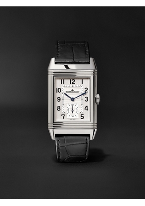 Jaeger-LeCoultre - Reverso Classic Large Duoface Hand-Wound 47mm x 28mm Stainless Steel and Leather Watch, Ref. No. JLQ3848420 - Men - Silver