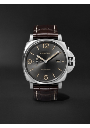 Panerai - Luminor Due Automatic 45mm Stainless Steel and Alligator Watch, Ref. No. PAM00943 - Men - Gray