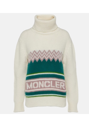 Moncler Dolcevita intarsia wool turtleneck sweater