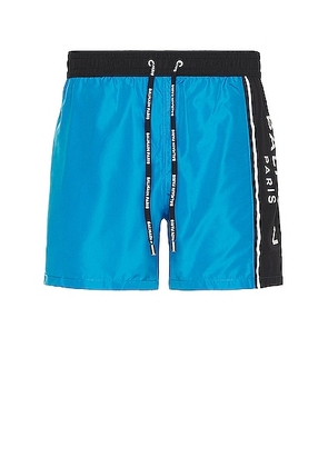 BALMAIN Swim Shorts in Turquoise - Teal. Size XL (also in ).