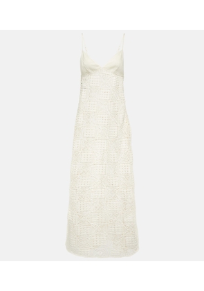 SIR Crochet cotton maxi dress
