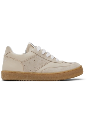 MM6 Maison Margiela Kids Beige Perforated Sneakers