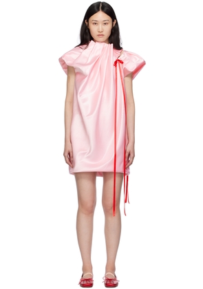 Simone Rocha Pink Pleated Minidress