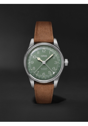 Oris - Big Crown Pointer Date Automatic 36mm Stainless Steel and Leather Watch, Ref. No. 01 754 7749 4067-07 5 17 68 - Men - Green