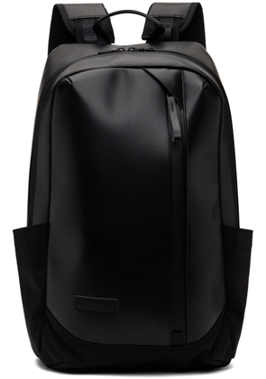 master-piece Black Slick Leather Backpack