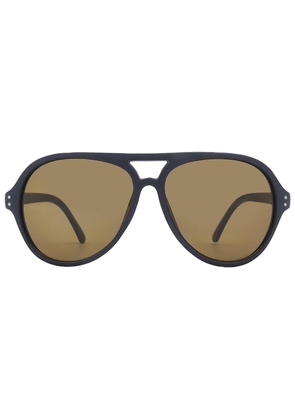 Calvin Klein Brown Pilot Mens Sunglasses CK19532S 410 58