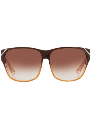Yohji Yamamoto X Linda Farrow Brown Gradient Square Unisex Sunglasses YY15 PICK C3