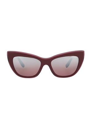 Dolce and Gabbana Pink Mirror Silver Gradient Cat Eye Ladies Sunglasses DG4417 32477E 58