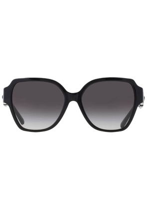 Emporio Armani Gradient Gray Butterfly Ladies Sunglasses EA4202F 50178G 56