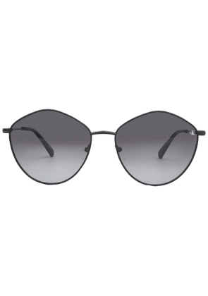 Calvin Klein Grey Gradient Oval Ladies Sunglasses CKJ22202S 001 61