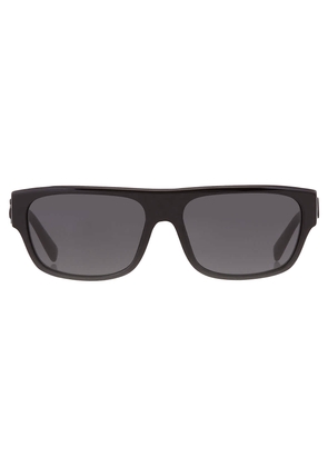 Dolce and Gabbana Dark Grey Rectangular Mens Sunglasses DG4455 501/87 57
