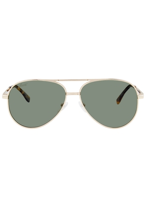 Lacoste Polarized Green Pilot Unisex Sunglasses L233SP 714 60