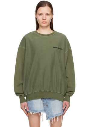 Awake NY Green Pigment-Dyed Sweatshirt