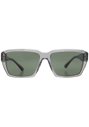Emporio Armani Dark Green Rectangular Mens Sunglasses EA4186 536271 58