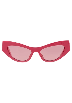 Dolce and Gabbana Pink Mirrored Cat Eye Ladies Sunglasses DG4450F 326230 52