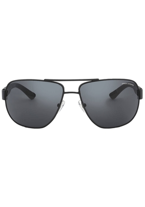 Armani Exchange Grey Pilot Mens Sunglasses AX2012S 606387 62