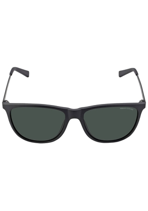 Armani Exchange Grey green Square Mens Sunglasses AX4047SF 807871 57