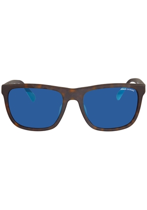 Armani Exchange Blue mirror blue Square Mens Sunglasses AX4080SF 802980 57
