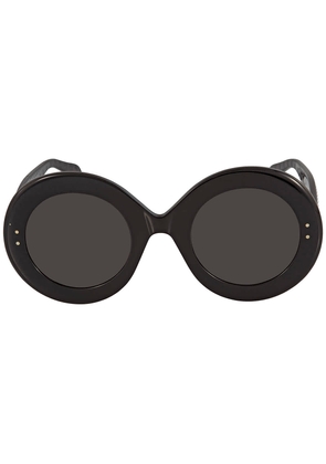 Azzedine Alaia Grey Round Ladies Sunglasses AA0012S-001 50