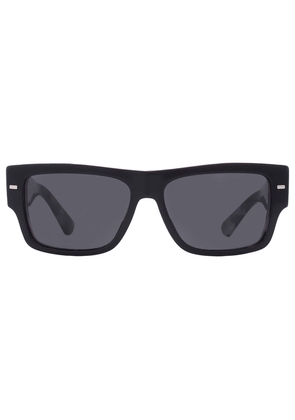 Dolce and Gabbana Dark Grey Rectangular Mens Sunglasses DG4451 340387 55