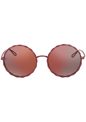 Elie Saab Pink Round Ladies Sunglasses ES 004/S 0LHF 3A 56