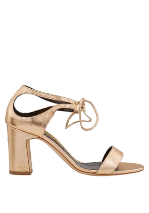 Rupert Sanderson Fairal Heel Sandal Gold tone, Brand Size 36 ( US Size 6 )