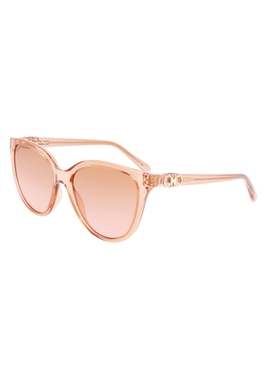 Salvatore Ferragamo Pink Gradient Cat Eye Ladies Sunglasses SF1056S 838 57