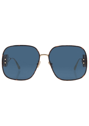 Dior DIORBOBBY Blue Square Ladies Sunglasses CD40050U 10V 64