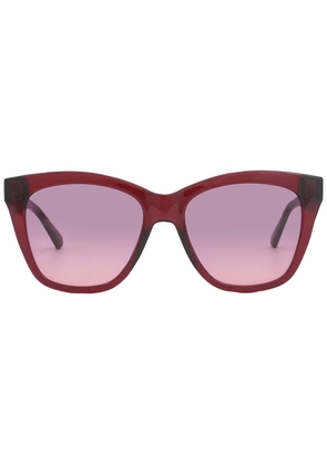 Calvin Klein Red Gradient Square Ladies Sunglasses CKJ22608S 679 54
