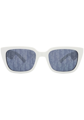 Dior Blue Logo Square Mens Sunglasses DIOR B27 S2I 50B8 55