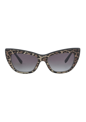 Dolce and Gabbana Gray Gradient Cat Eye Ladies Sunglasses DG4417 31638G 54