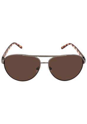 Calvin Klein Brown Pilot Ladies Sunglasses CK19321S 008 61